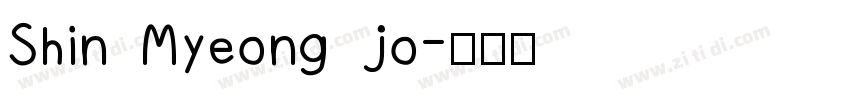 Shin Myeong jo字体转换
